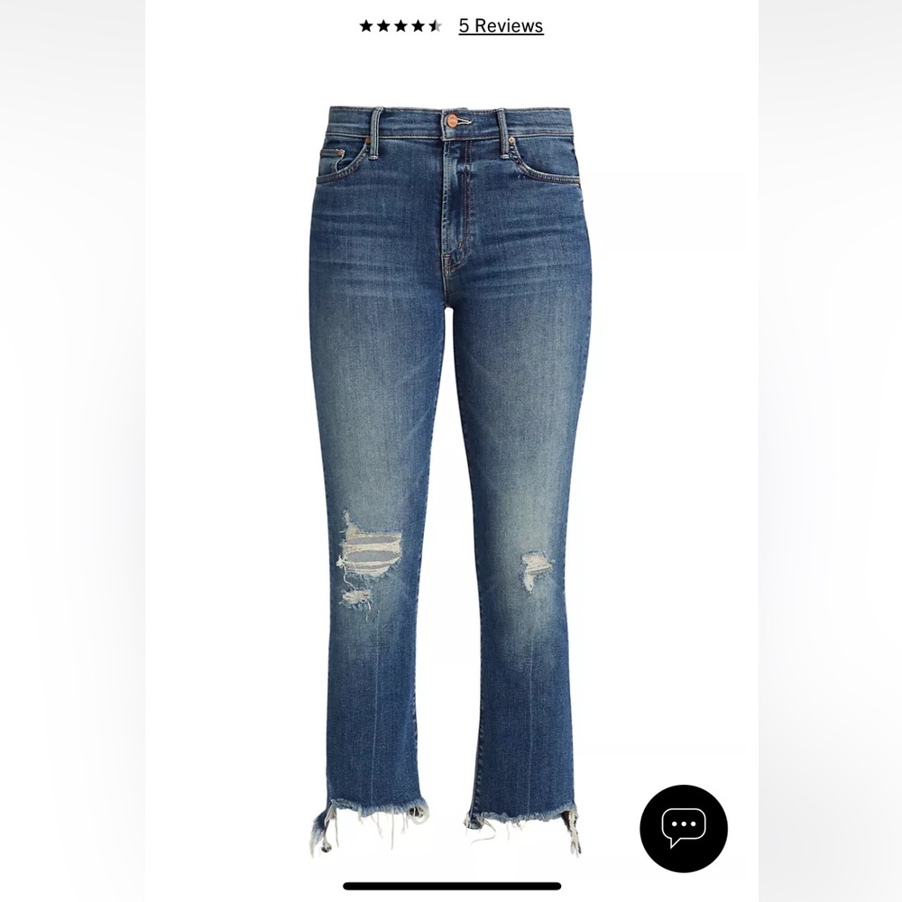 Mother Jeans. The Insider High-Rise Step-Hem Stretch Crop Jeans